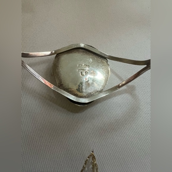 Navajo Bracelet Bear Paw Cuff Sterling Silver and Turquoise - Picture 9 of 14